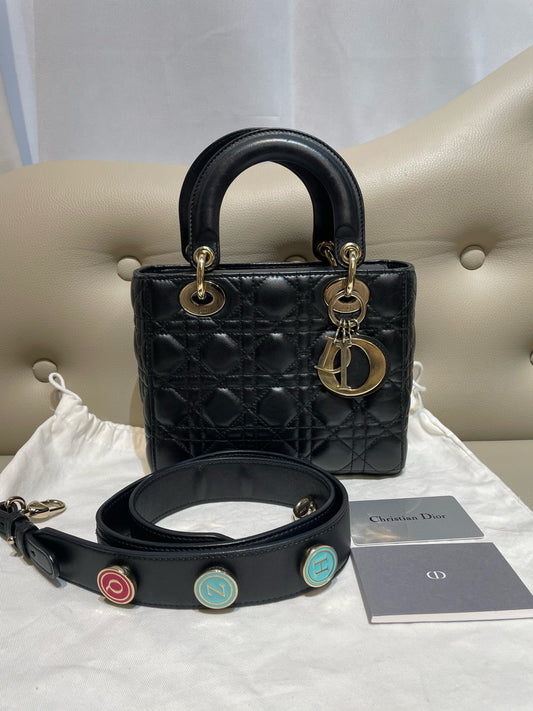 Preloved Luxury Dior 4 cases Lambskin