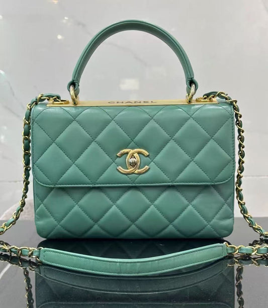 Chanel Trendy CC green gold