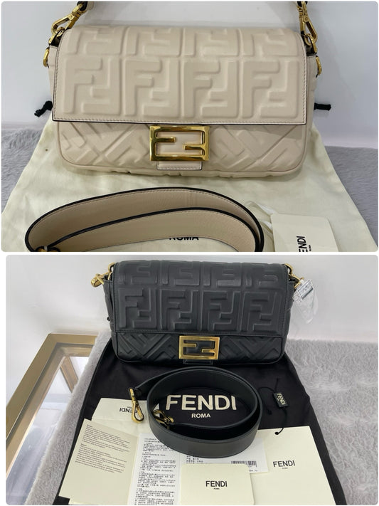 Fendi Baguette black and white