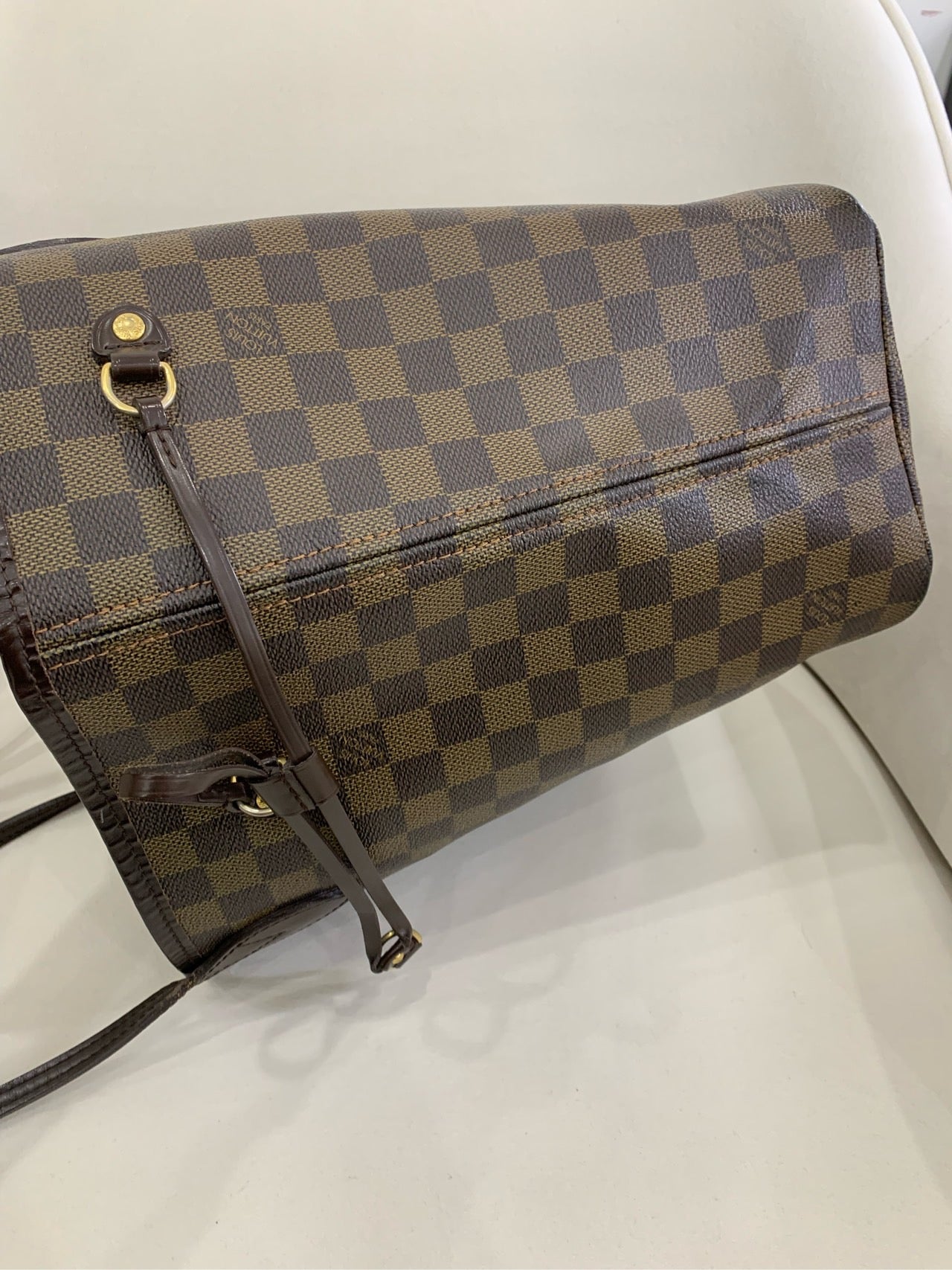 Preloved Chessboard pattern Neverfull