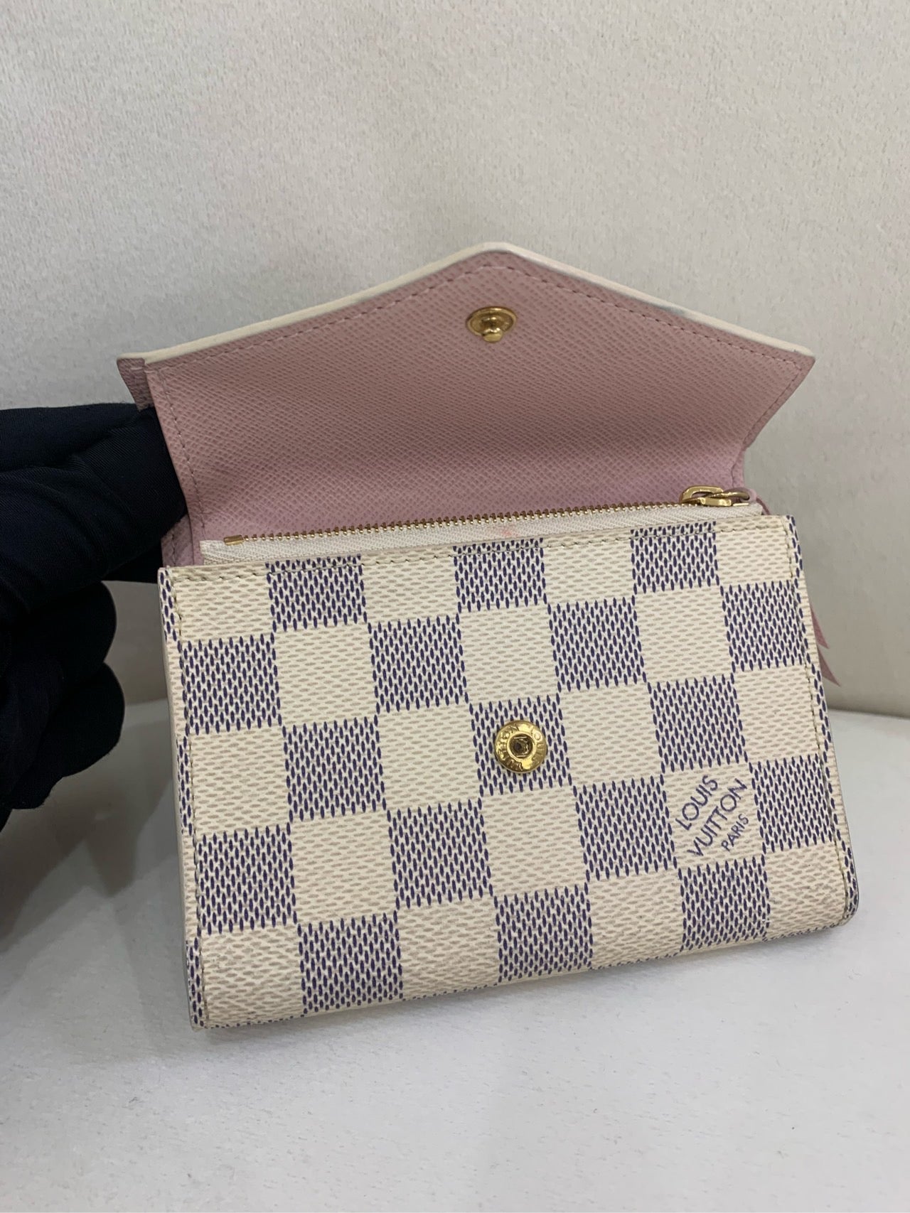 Preloved Chessboard pattern wallet