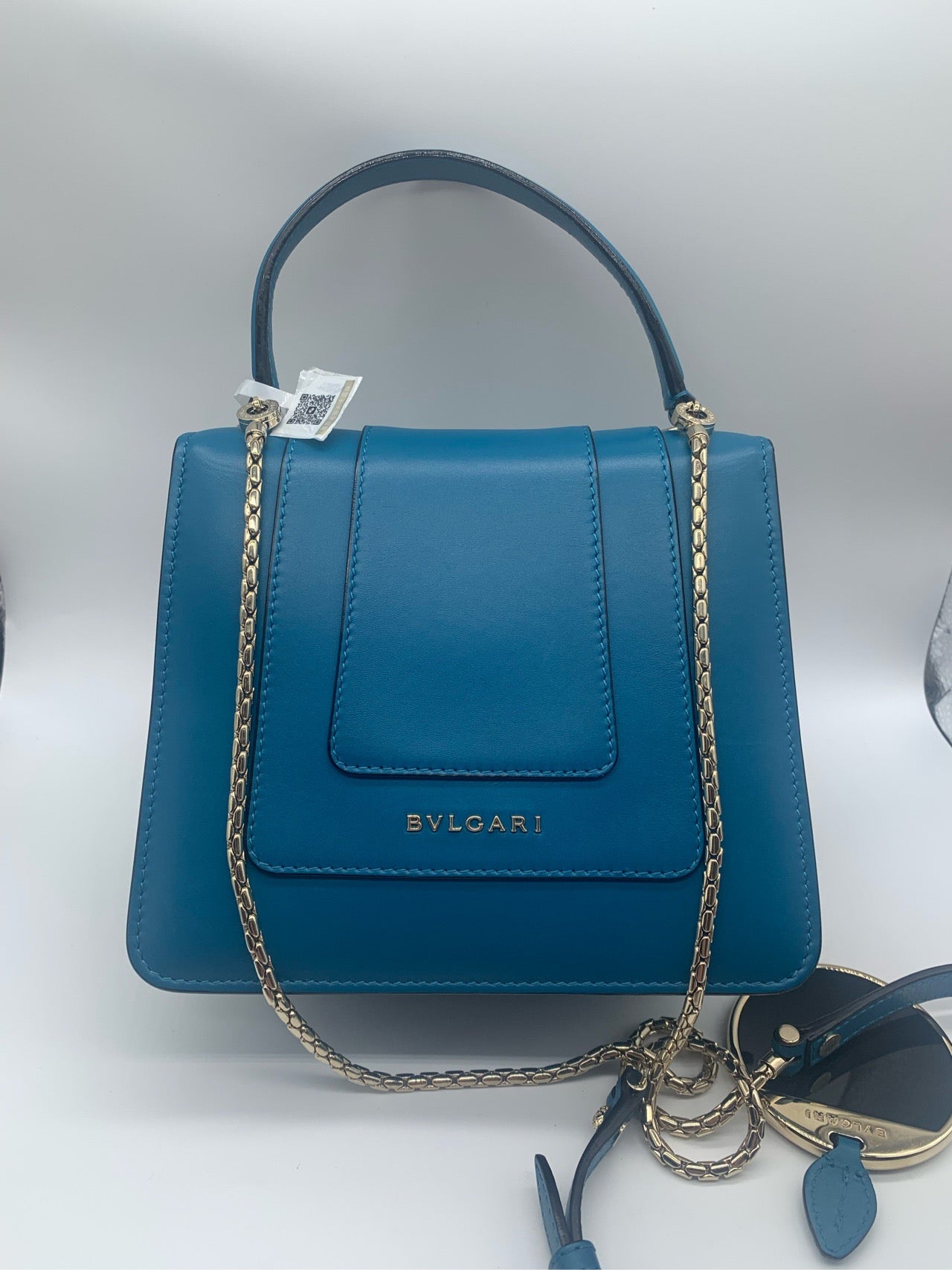 Preloved Peacock blue Bag S