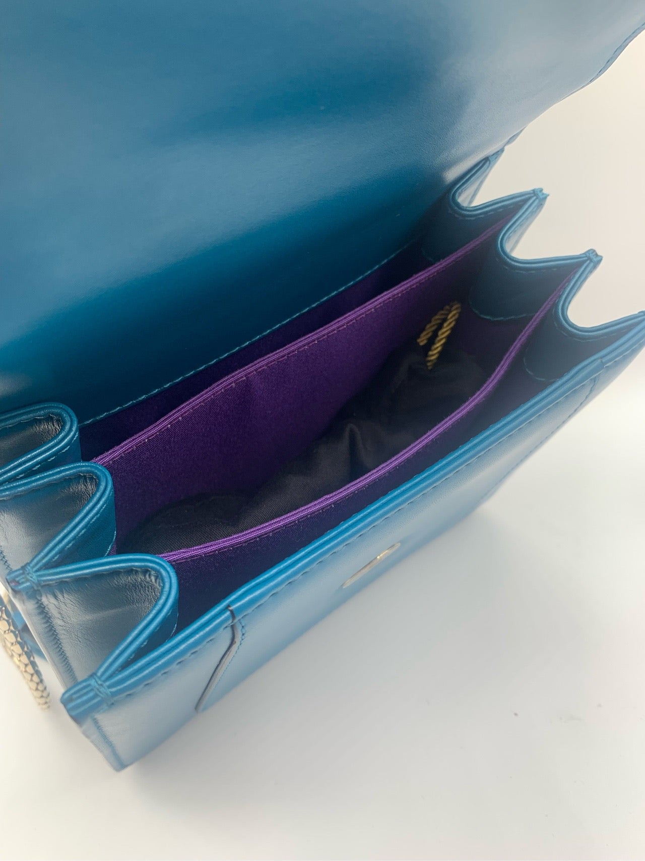 Preloved Peacock blue Bag S