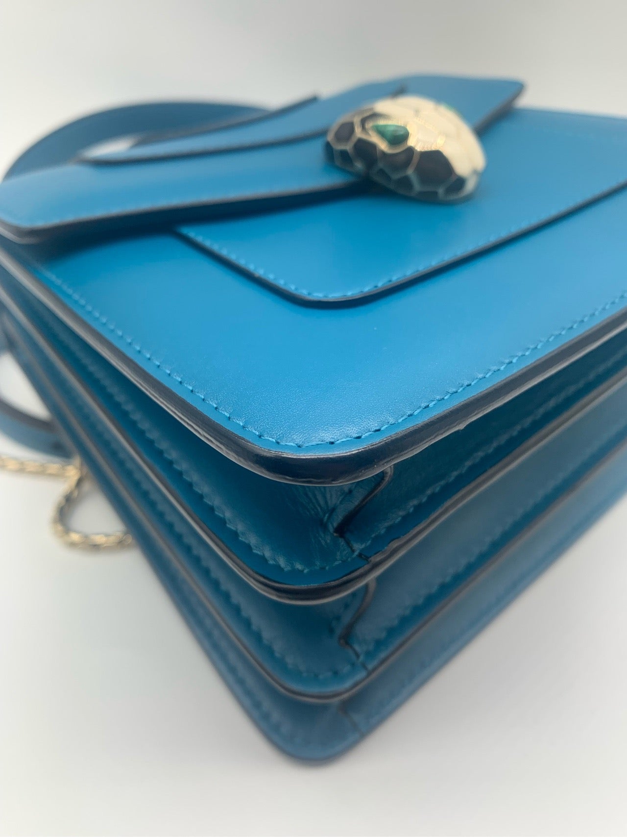 Preloved Peacock blue Bag S