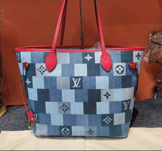LV Neverfull Denim